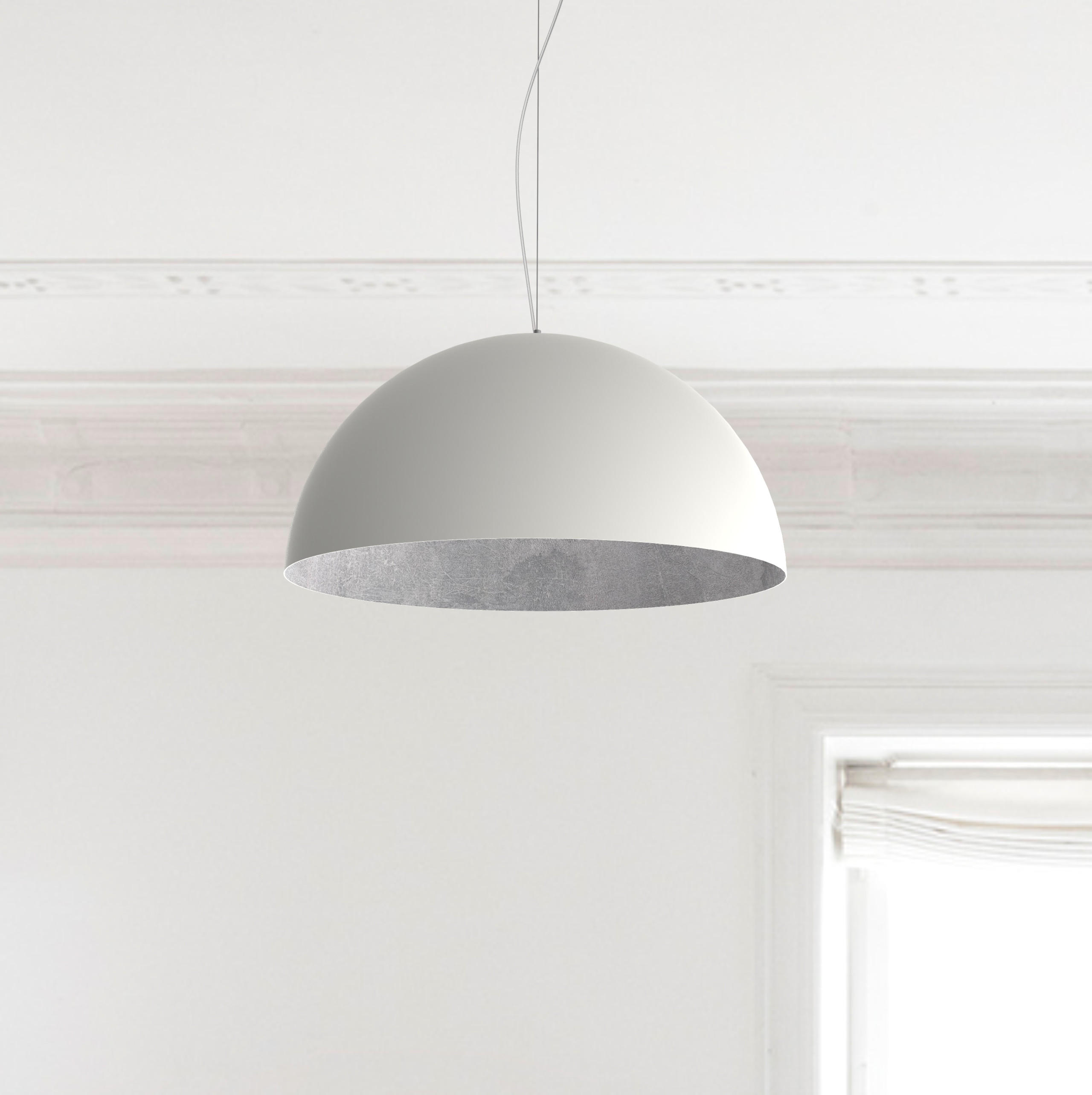 HÄNGELEUCHTE - Weiß, Metall (60/60/30cm) - Lumicom