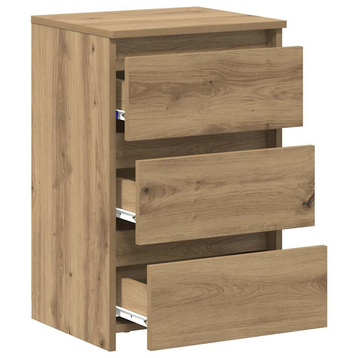 NACHTTISCHE 2 Stk. Artisan-Eiche 40/35/62,5 Cm Holzwerkstoff - Braun, Holzwerkstoff (35/62.5/40cm) - vidaXL