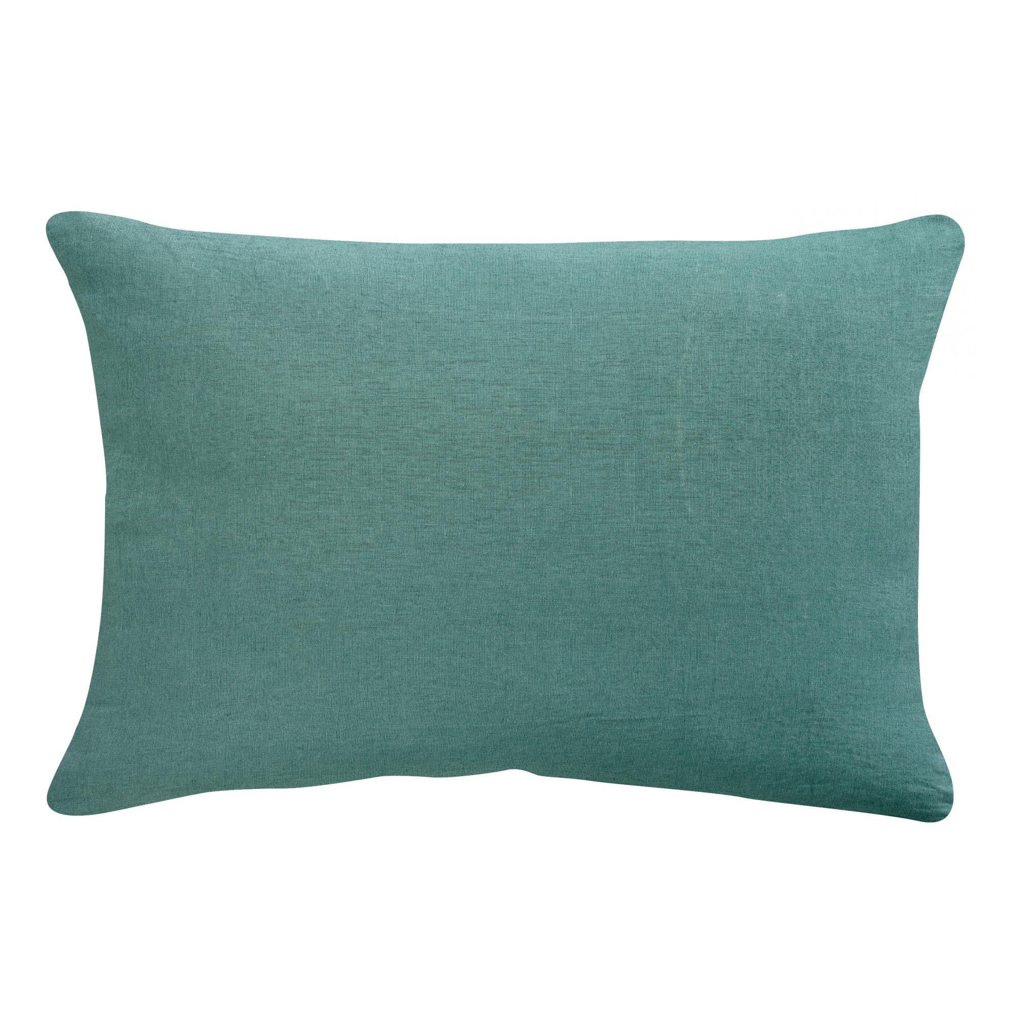 KISSENBEZUG Zeff prusse 50 x 75 cm - Petrol, Textil (75/50cm) - Vivaraise