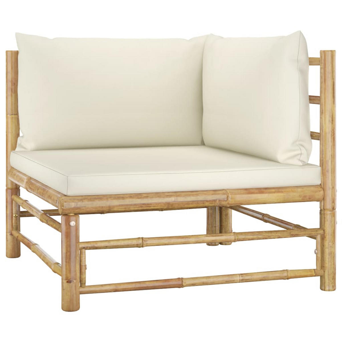 GARTENSET Renner 5-teilig - Weiß, Naturmaterialien - Nettlife
