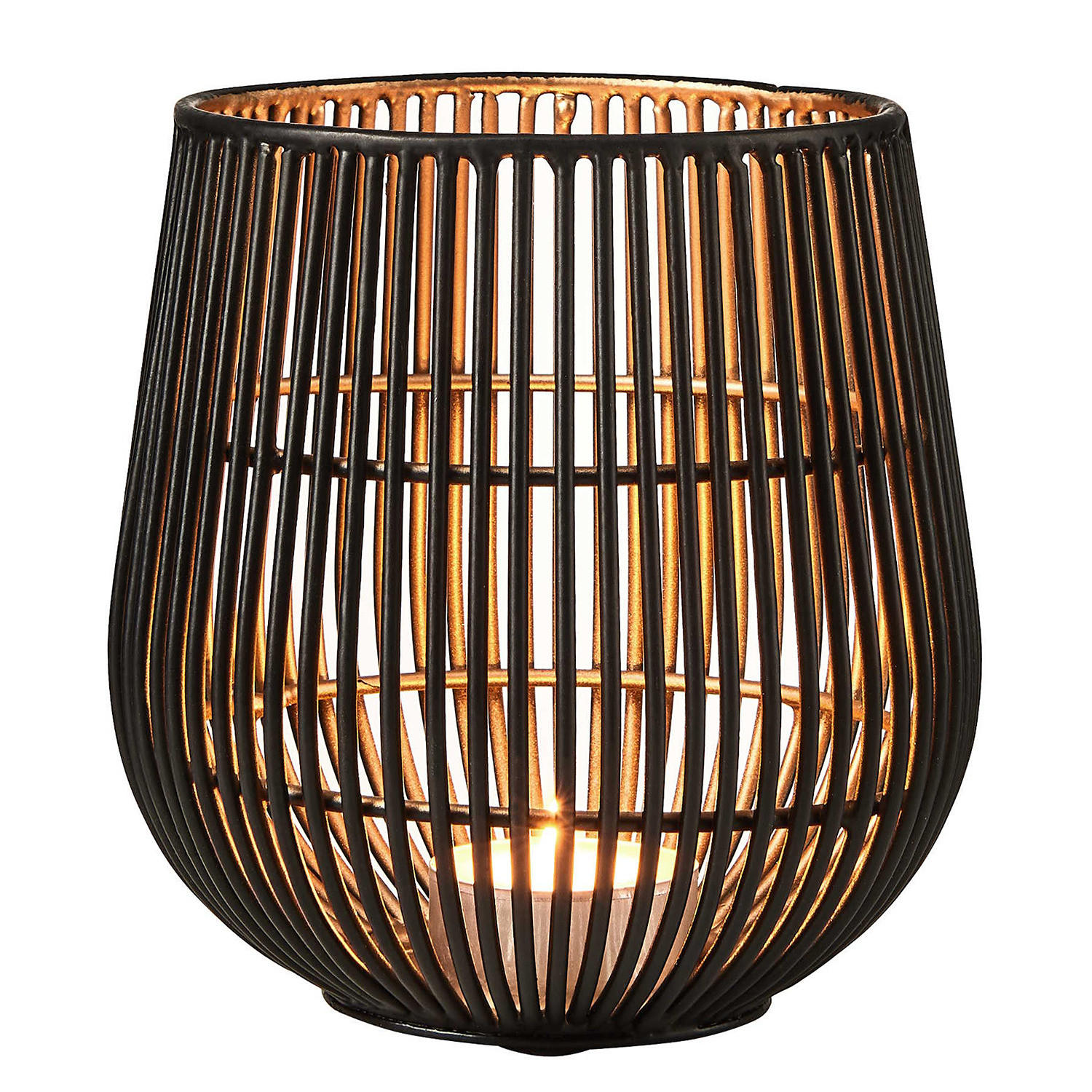 TEELICHTHALTER (4er Set) Yoko - Schwarz, Metall (14cm) - Butlers