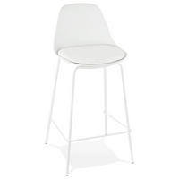 BARHOCKER COOKIE Mini weiß - Schwarz, Metall (41/86/41cm) - Légia Home