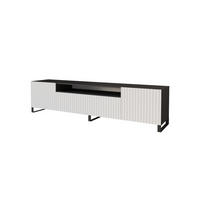LOWBOARD KITO-S 200x53x41 cm - Schwarz / Weiß - Schwarz/Weiß, Holzwerkstoff (200/53/41cm) - ALTDECOR