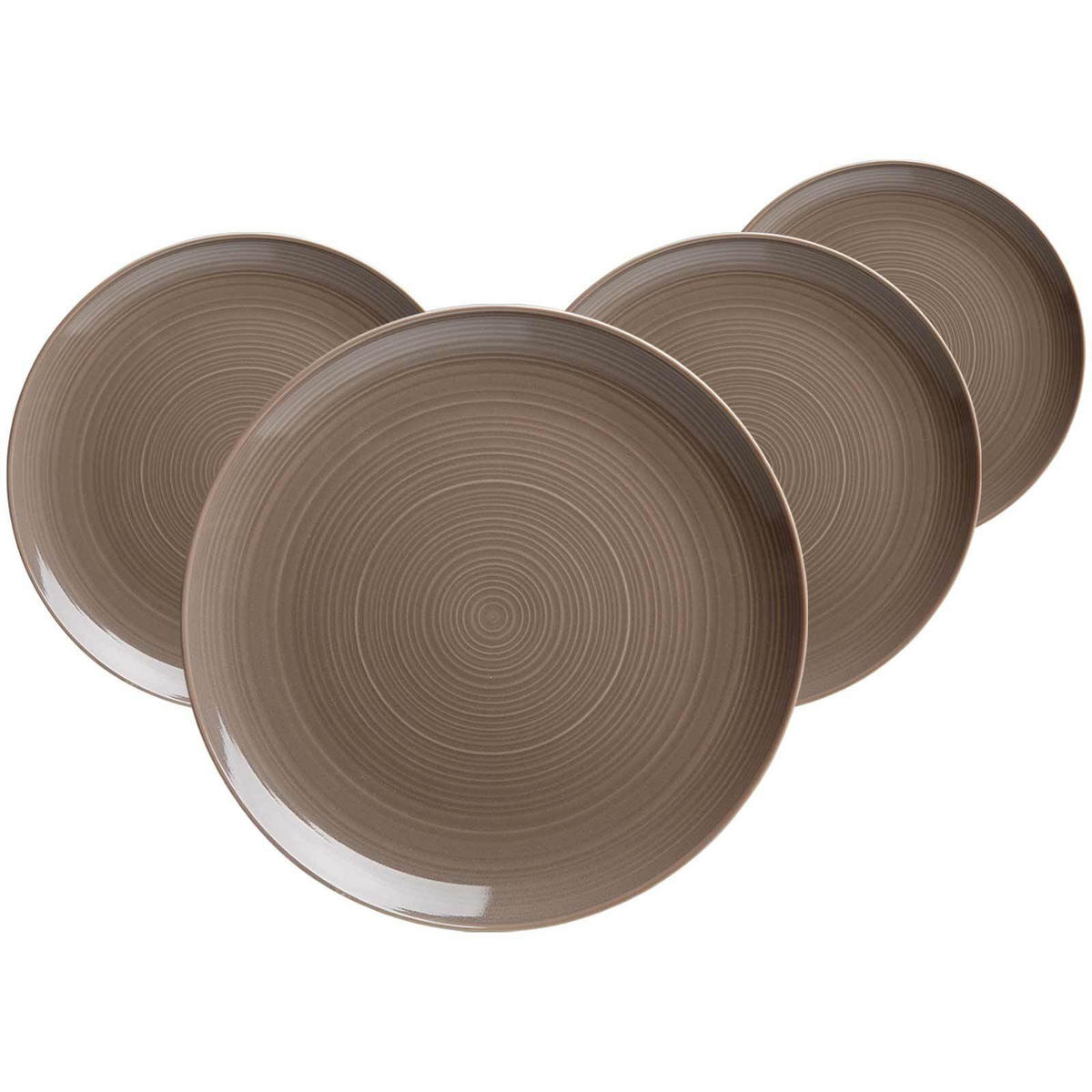 SPEISETELLER Suomi Braun ø 26 cm 4er Set - Braun, Keramik (26cm) - Ritzenhoff Breker