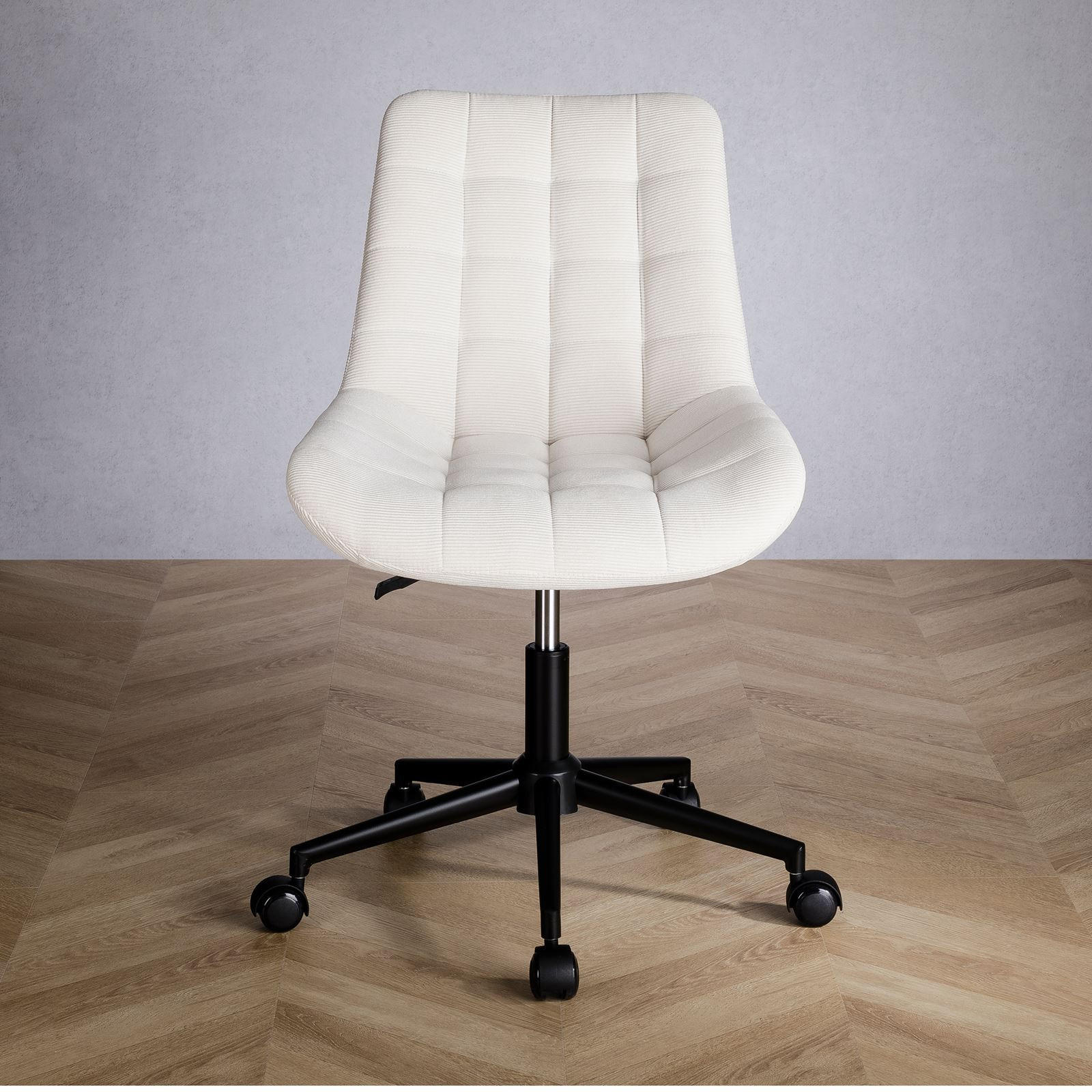 DREHSTUHL VASILO - Weiß, Textil (54/80/61cm) - IDIMEX