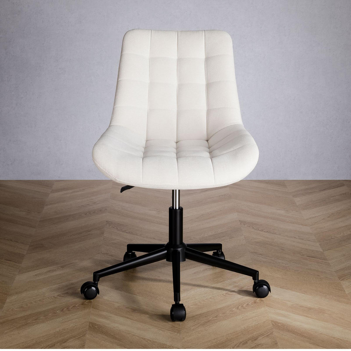 DREHSTUHL VASILO - Weiß, Textil (54/80/61cm) - IDIMEX