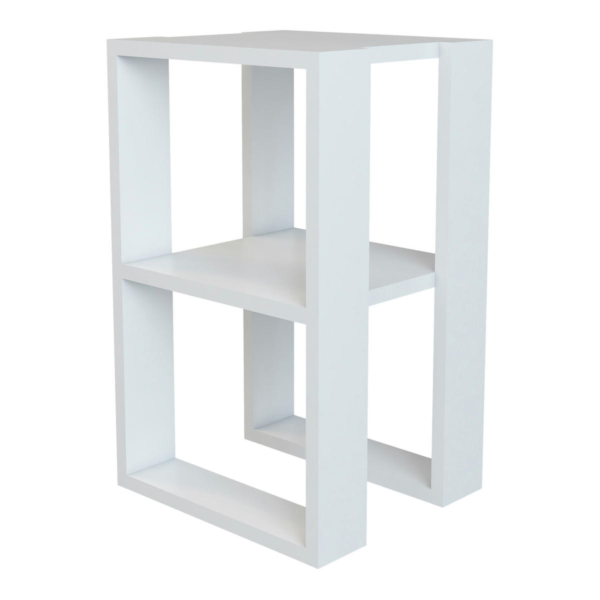 BEISTELLTISCH Thyholm - Weiß, Holzwerkstoff (30/30/55cm) - [en.casa]