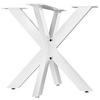 TISCHBEIN eckig 85/85/71 cm Metall weiß - Weiß, Metall (85/71/85cm) - CLP