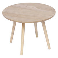 BEISTELLTISCH Rund Braun 50 x 50 x 37 cm - Braun, Holz (50/50/37cm) - Nordlys
