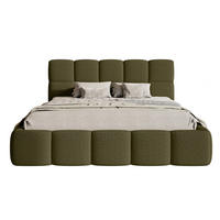 POLSTERBETT Cloudy Olivgrün Boucle mit Bettkasten 180 cm - Olivgrün, Textil (180/200cm) - Selsey