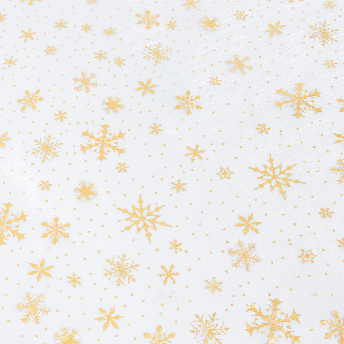 TISCHDECKE Schneeflocken fleckabweisend - Weiß, Kunststoff (360cm) - Atmosphera Createur d´interieur