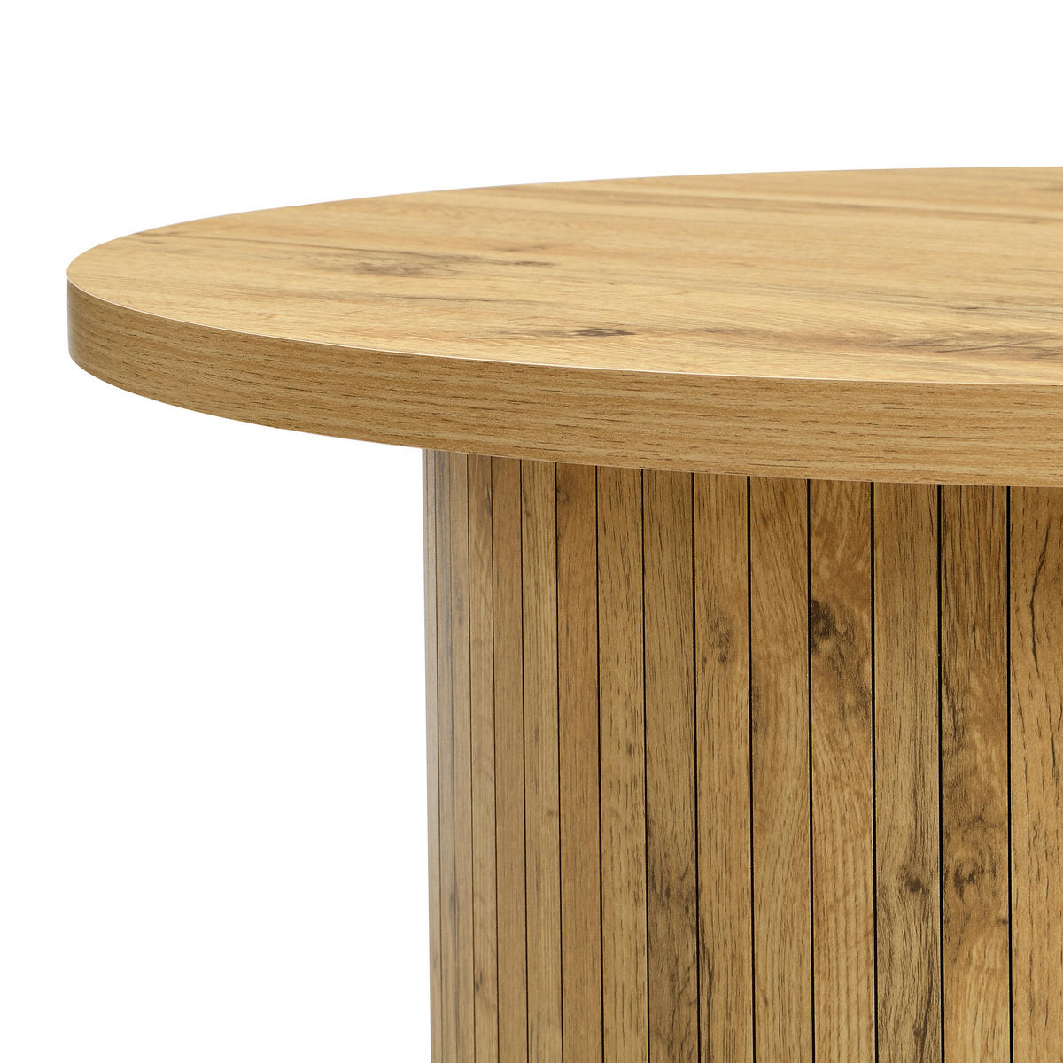 COUCHTISCH DE-015 2er-Set Rund Eichefarben - Eichefarben, Holzwerkstoff (125/50/50.5cm) - ComfortXL