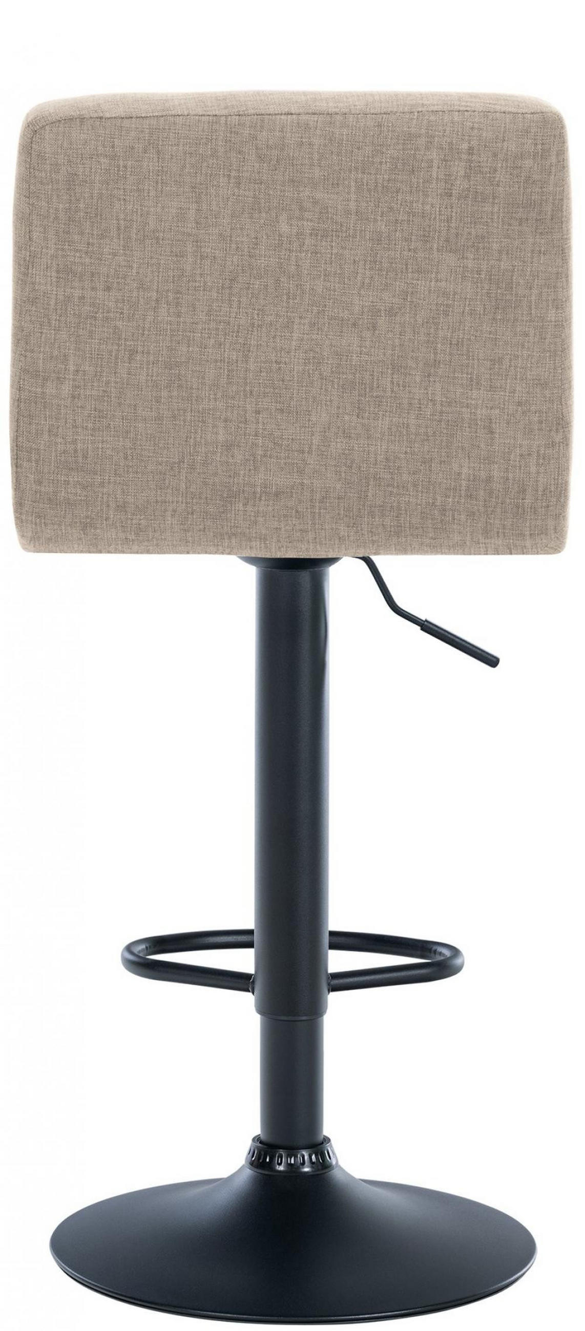 BARHOCKER Stoff creme - Creme/Schwarz, Textil/Metall (46/94/47cm) - CLP
