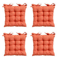 SITZKISSEN Panama 46/46 cm 4er-Set - Orange, Textil (46/6/46cm) - Madison