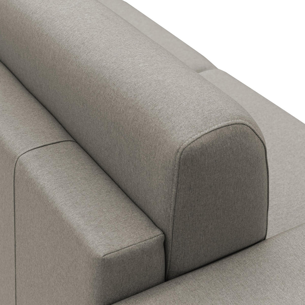 ECKSOFA LINKS Chris - Taupe, Textil (268/96cm) - Divani.store
