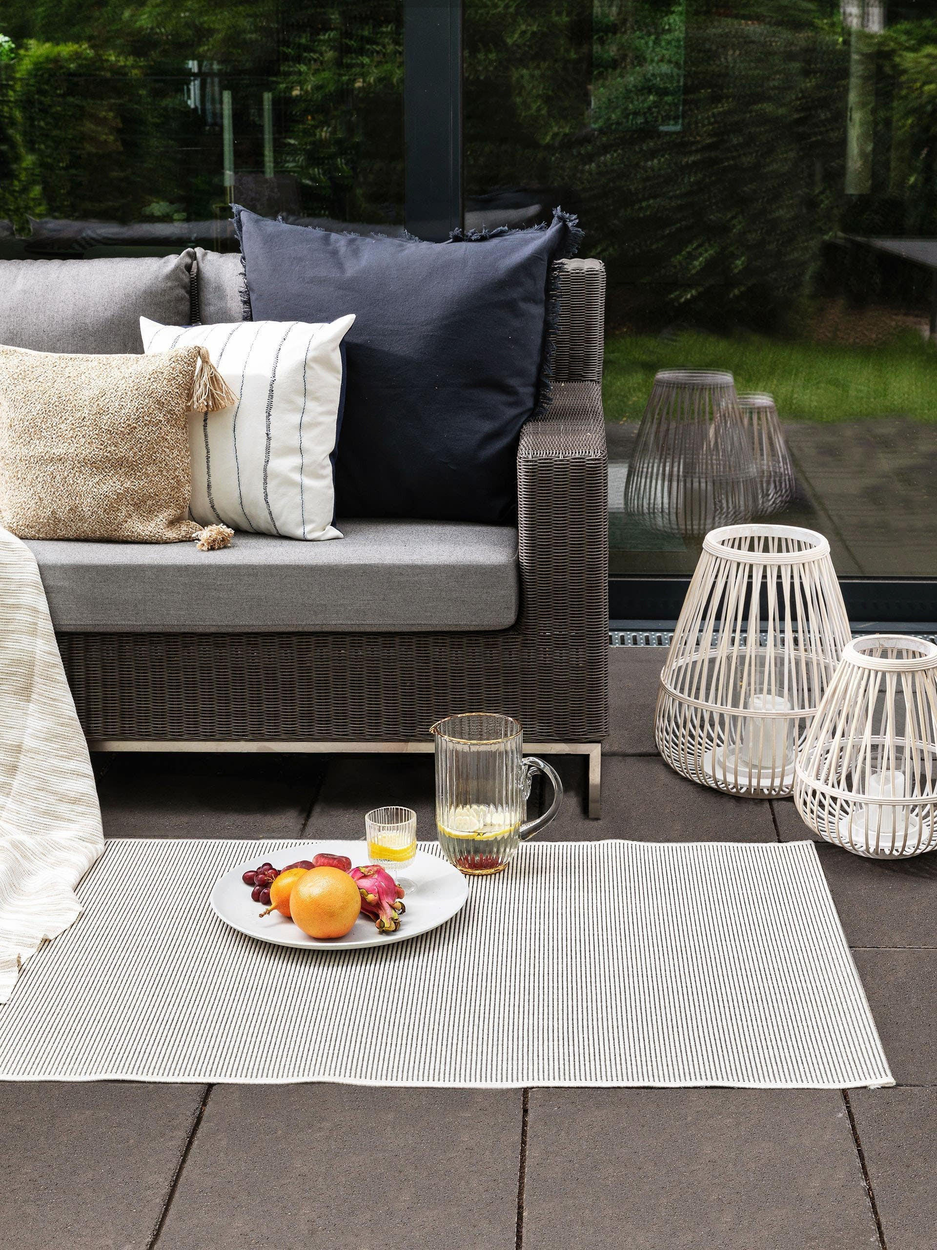 OUTDOORLÄUFER Metro Weiß 80x240 cm - Weiß, Textil (80/240cm) - benuta Nest