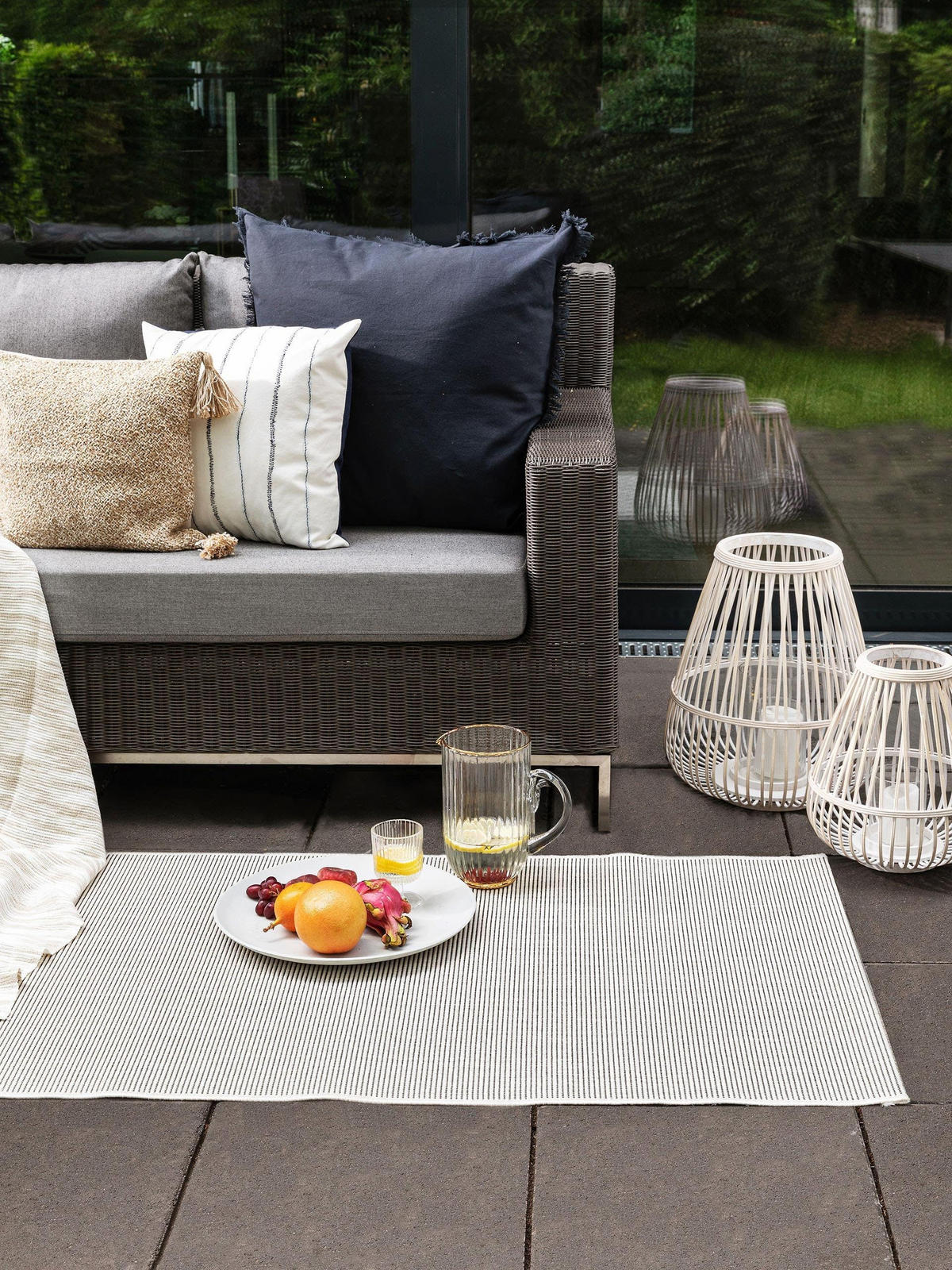 OUTDOORLÄUFER Metro Weiß 80x240 cm - Weiß, Textil (80/240cm) - benuta Nest
