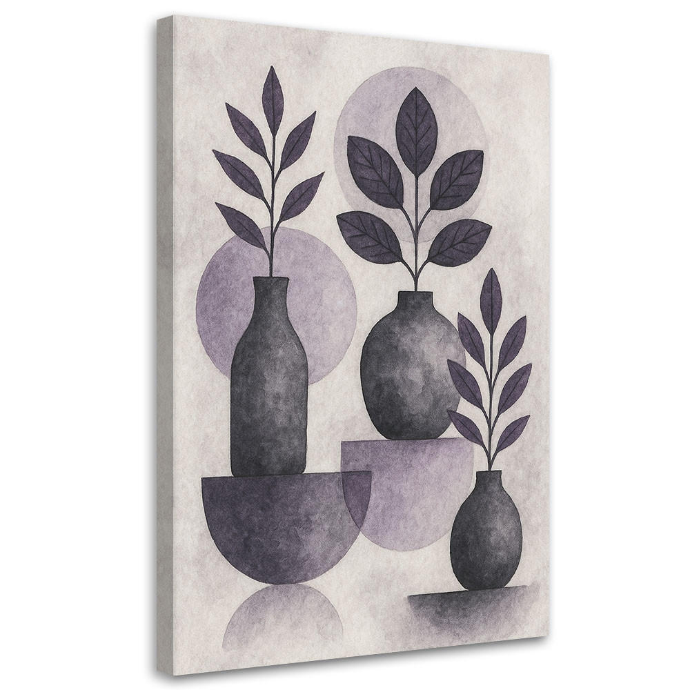 LEINWANDBILD Abstraktion 70x100cm - Lila, Textil (70/100cm) - Feeby