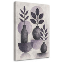 LEINWANDBILD Abstraktion 70x100cm - Lila, Textil (70/100cm) - Feeby