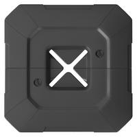 SCHIRM-GEWICHTE mit Wasser/Sand befüllbar, Schwarz - Schwarz, Kunststoff (101/101cm) - Outsunny