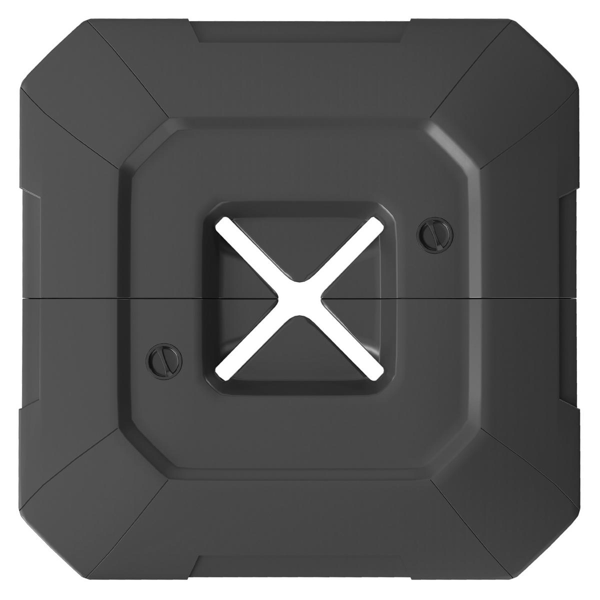 SCHIRM-GEWICHTE mit Wasser/Sand befüllbar, Schwarz - Schwarz, Kunststoff (101/101cm) - Outsunny