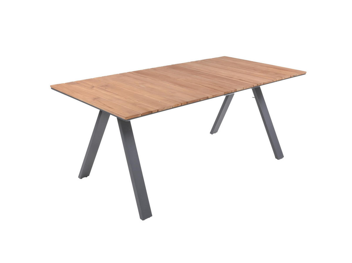 GARTEN-SITZGRUPPE Heike 7-teilig Gartenmöbel-Set - Hellbraun, Holz - DELUKE