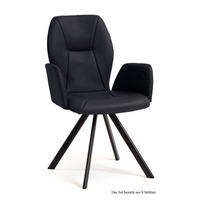 ARMLEHNSTUHL drehbar (8er-Set) Diane 58x92x60 Schwarz/Anthrazit - Anthrazit/Schwarz, Kunststoff (60/92/58cm) - 58aufmkessel