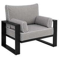 LOUNGESESSEL Verdino mit Metallrahmen anthrazit - Anthrazit, Metall (94/90/87cm) - Beautysofa