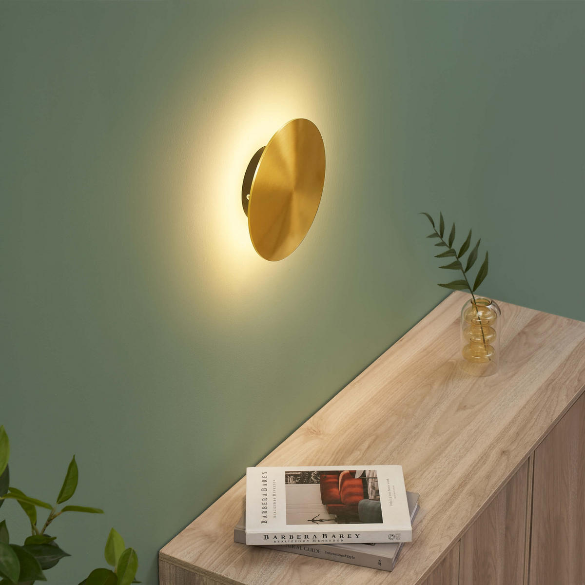 WANDLEUCHTE Dorenis, Messing, 4cm - Goldfarben, Metall (18/18/4cm) - KOSILUM