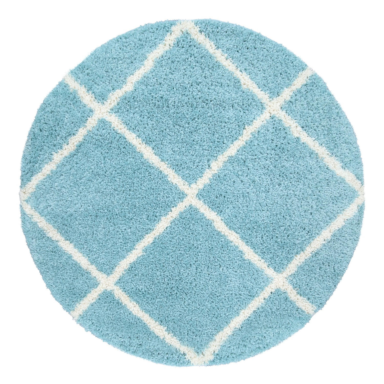 HOCHFLORTEPPICH 160/160 cm Kalmar 441 - Türkis, Textil (160/160cm) - Paco Home