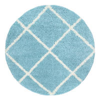 HOCHFLORTEPPICH 160/160 cm Kalmar 441 - Türkis, Textil (160/160cm) - Paco Home