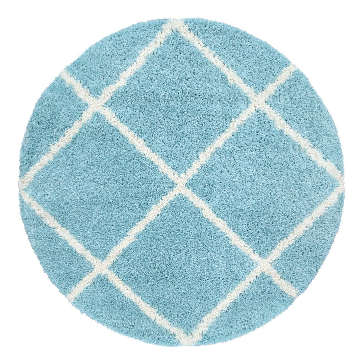 HOCHFLORTEPPICH 160/160 cm Kalmar 441 - Türkis, Textil (160/160cm) - Paco Home