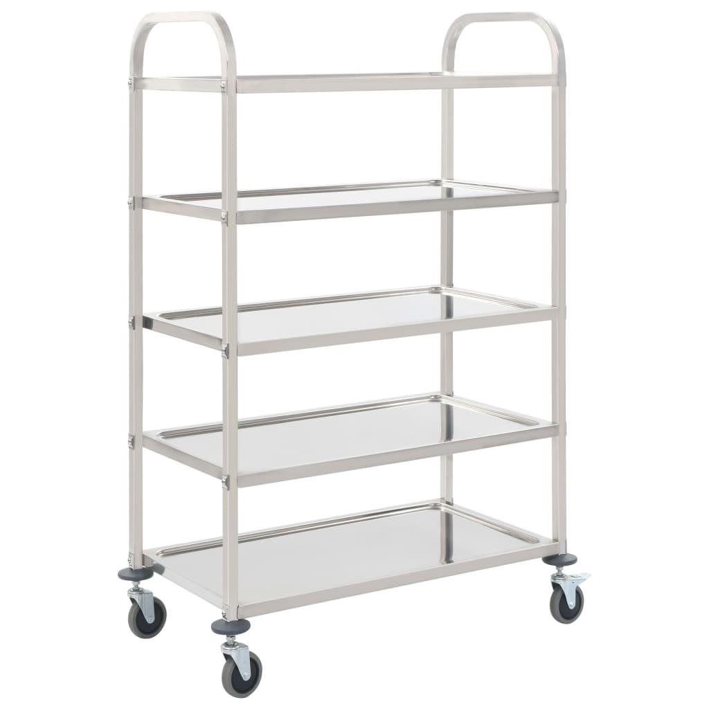 Deluke Servierwagen Silber 107x147x55 cm
