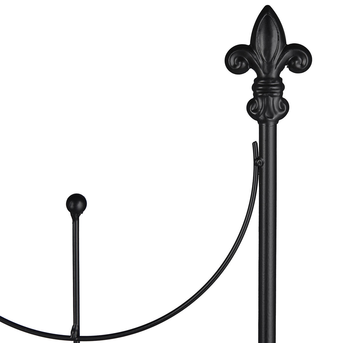 2XRANKGITTER - Schwarz, Metall (46/183/1cm) - Relaxdays