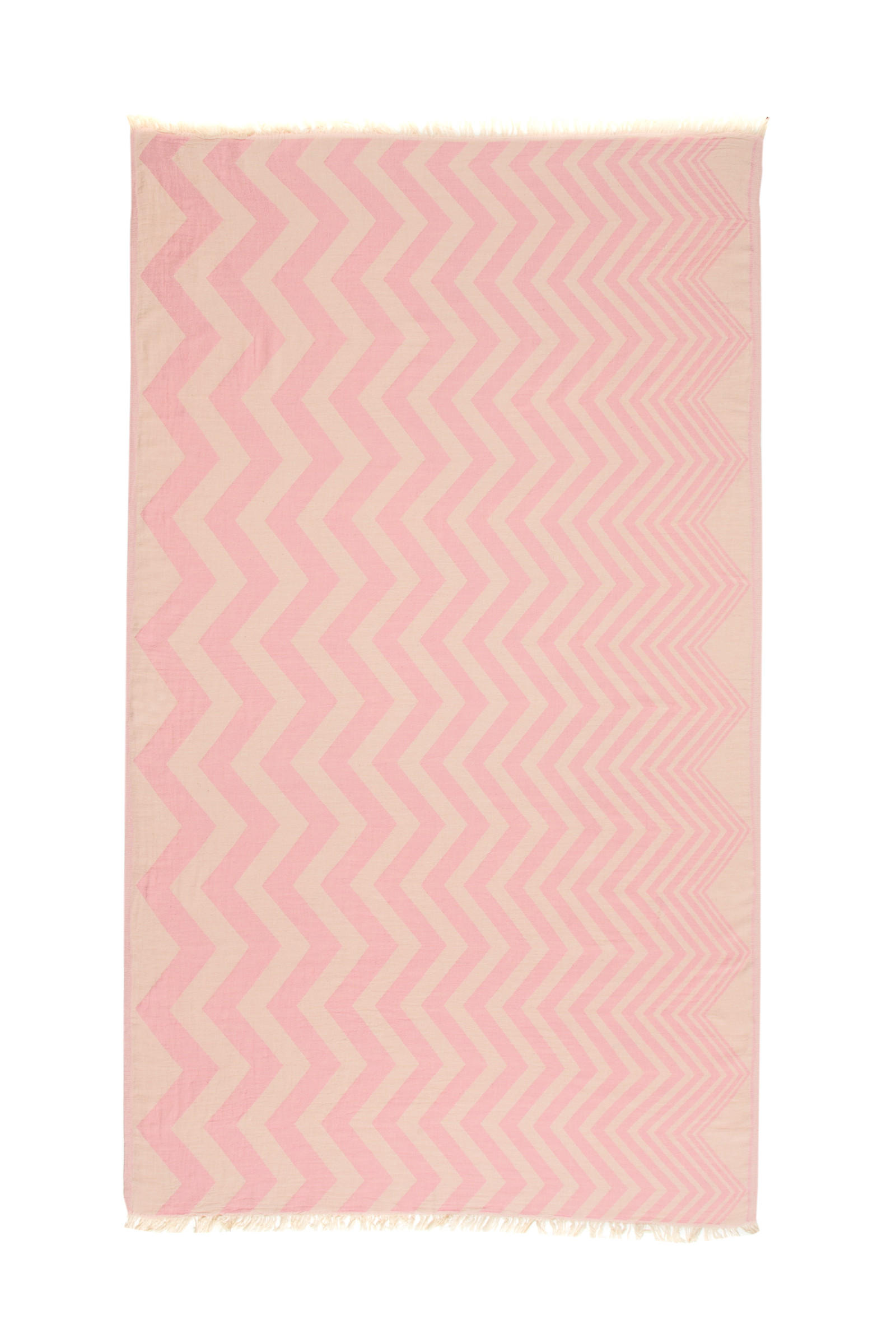 HAMAMTUCH Zickzack 100% Baumwolle 100x180 Pink - Pink, Textil (180/100cm) - Villa Möbel