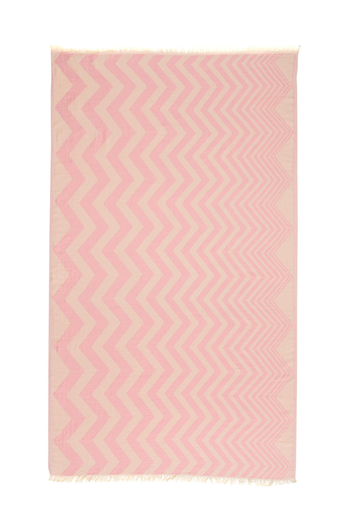 HAMAMTUCH Zickzack 100% Baumwolle 100x180 Pink - Pink, Textil (180/100cm) - Villa Möbel