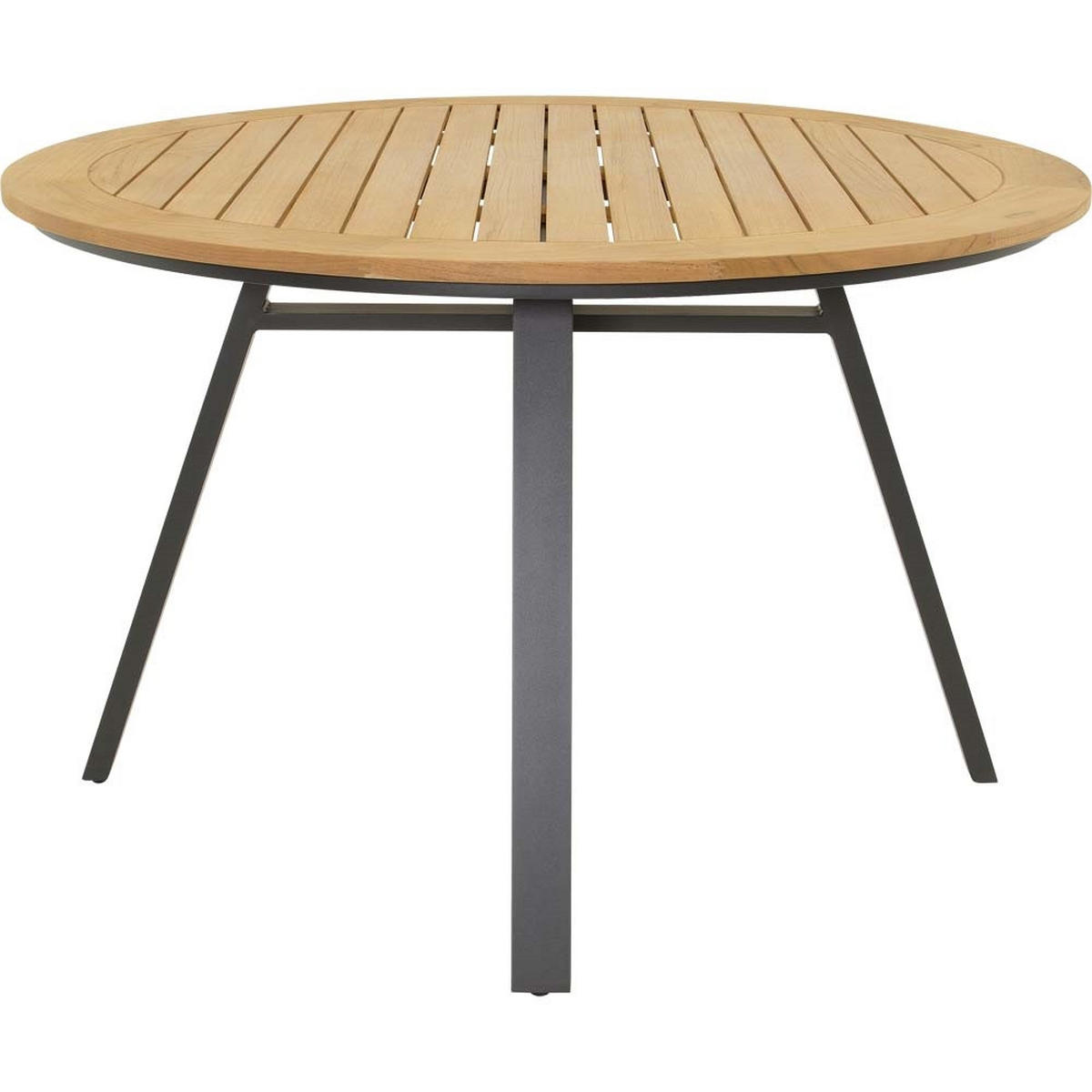 GARTENTISCH Monza - Anthrazit - 120/120/75 cm - Dunkelgrau, Metall (120/120/75cm) - Lesli Living