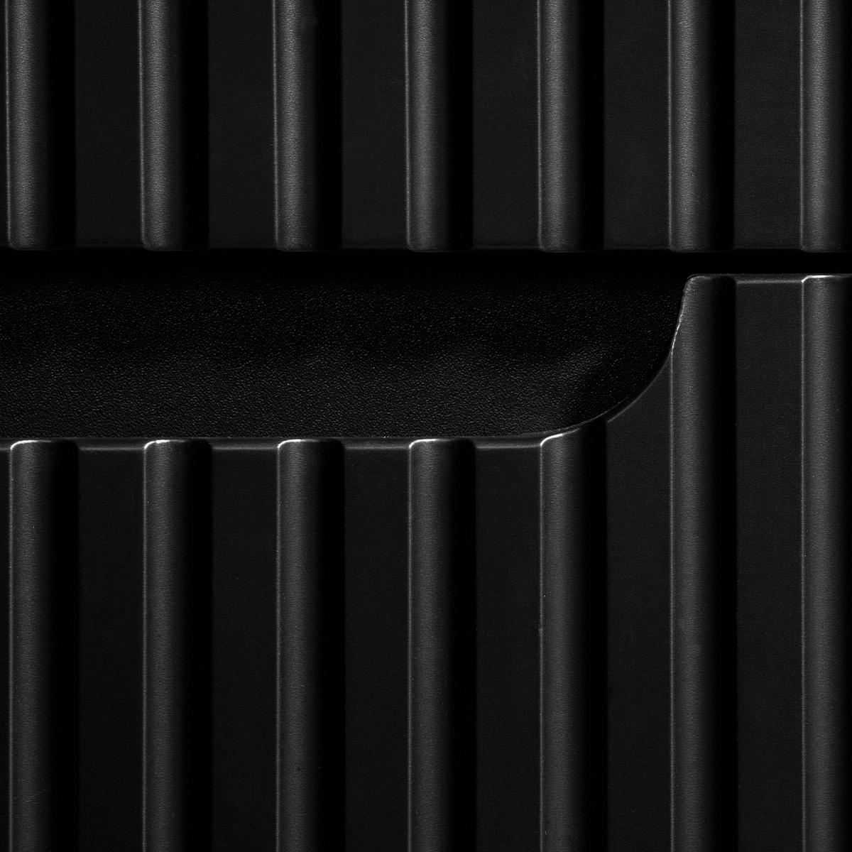DOPPELWASCHTISCH 140cm Riva Schwarz und Holz - Schwarz, Holzwerkstoff (140/57/40cm) - Petits-meubles