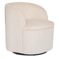 SESSEL Samt Beige - Beige, Textil (61/69/62.5cm) - Nordlys