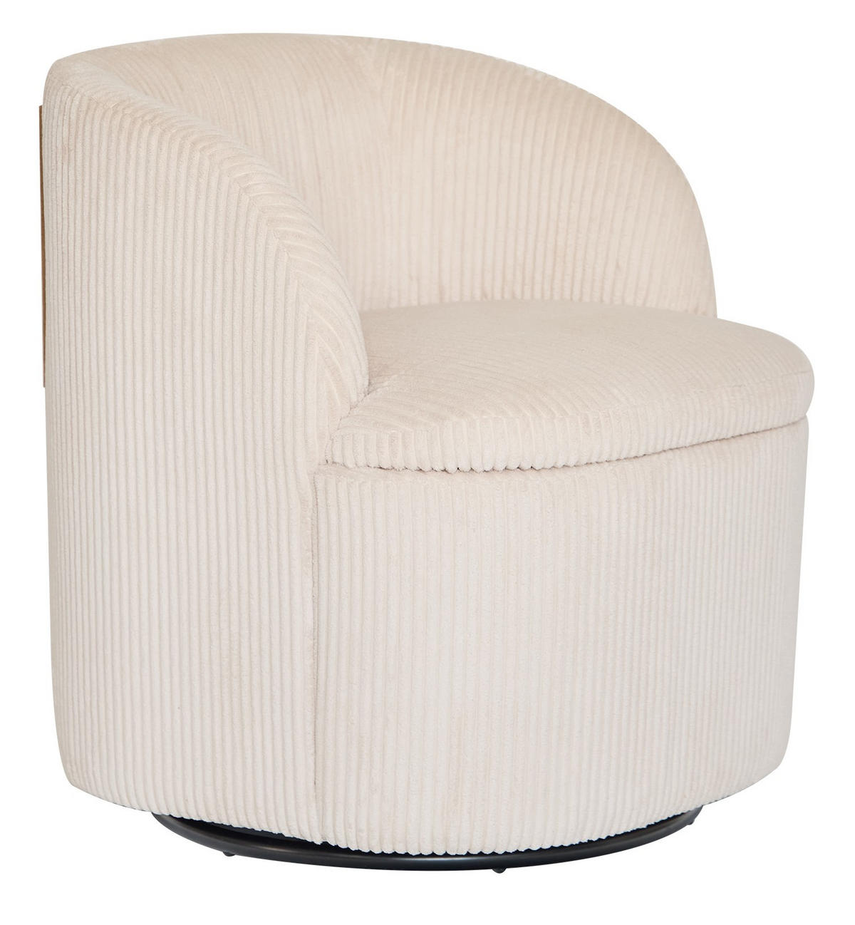 SESSEL Samt Beige - Beige, Textil (61/69/62.5cm) - Nordlys