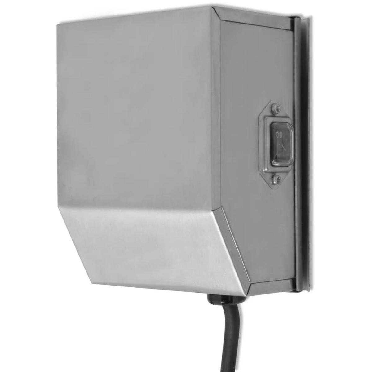 GRILLSPIESSMOTOR Professioneller Edelstahl 4 W - Edelstahlfarben, Metall (74/130/110cm) - vidaXL
