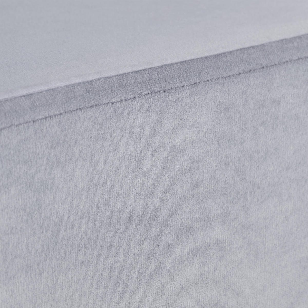 SITZBANK - Grau, Holzwerkstoff/Textil (60/40/43cm) - Relaxdays