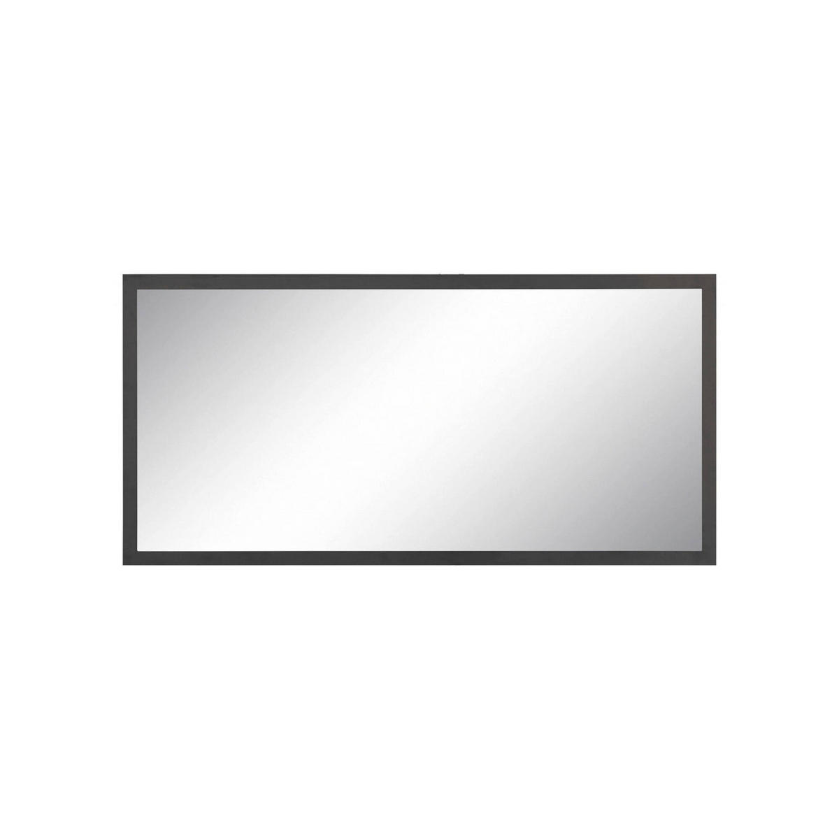 SPIEGEL Glänzendes Anthrazit 2/120/60 cm - Schwarz, Holzwerkstoff (120/60/2cm) - DMORA