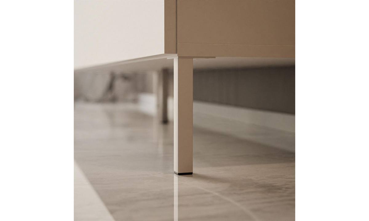 TV-SCHRANK COLGANTE 150/40/51 cm gerade Füße in Kaschmir mit LED-Beleuchtung Kaschmir - Kaschmir, Holzwerkstoff (150/51/40cm) - Lookway