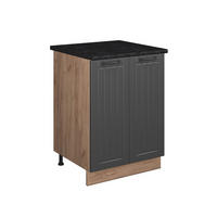 SPODNÁ SKRINKA POD DREZ Fame-Line, Tmavo-sivá/Dub Goldkraft, 60 cm - dub medový/tmavosivá, kompozitné drevo (60/82/60cm) - Vicco