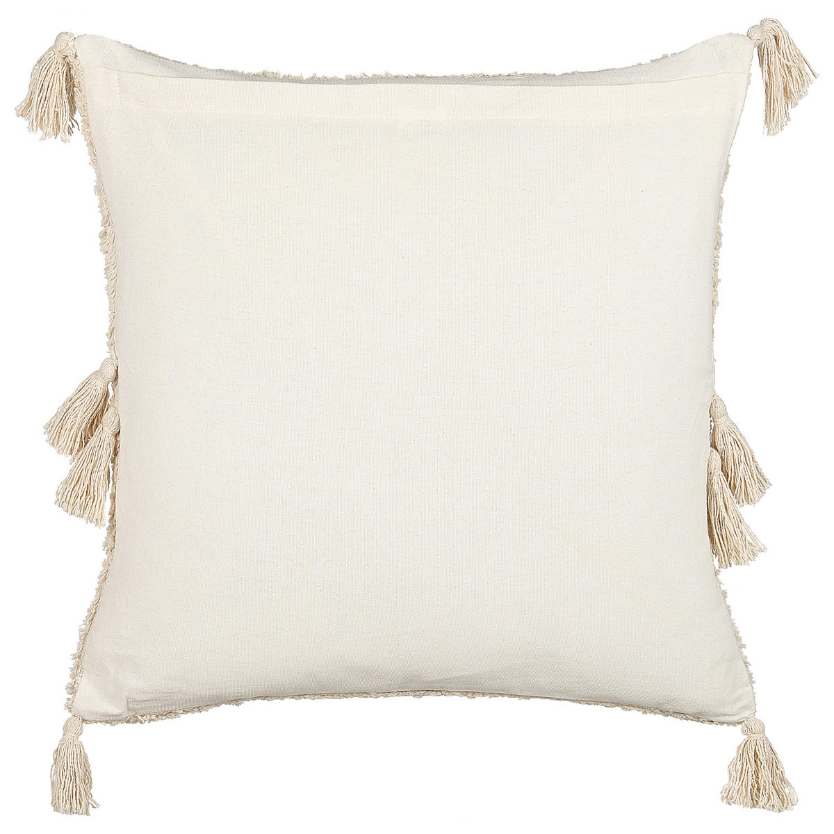 DEKOKISSEN 2er-Set Hellbeige 45/45 cm Avium - Beige, Naturmaterialien/Textil (45/45cm) - Beliani
