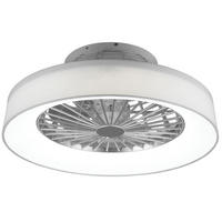 LED DECKENLEUCHTE Farsund Weiß - Weiß, Textil (47/47/20cm)