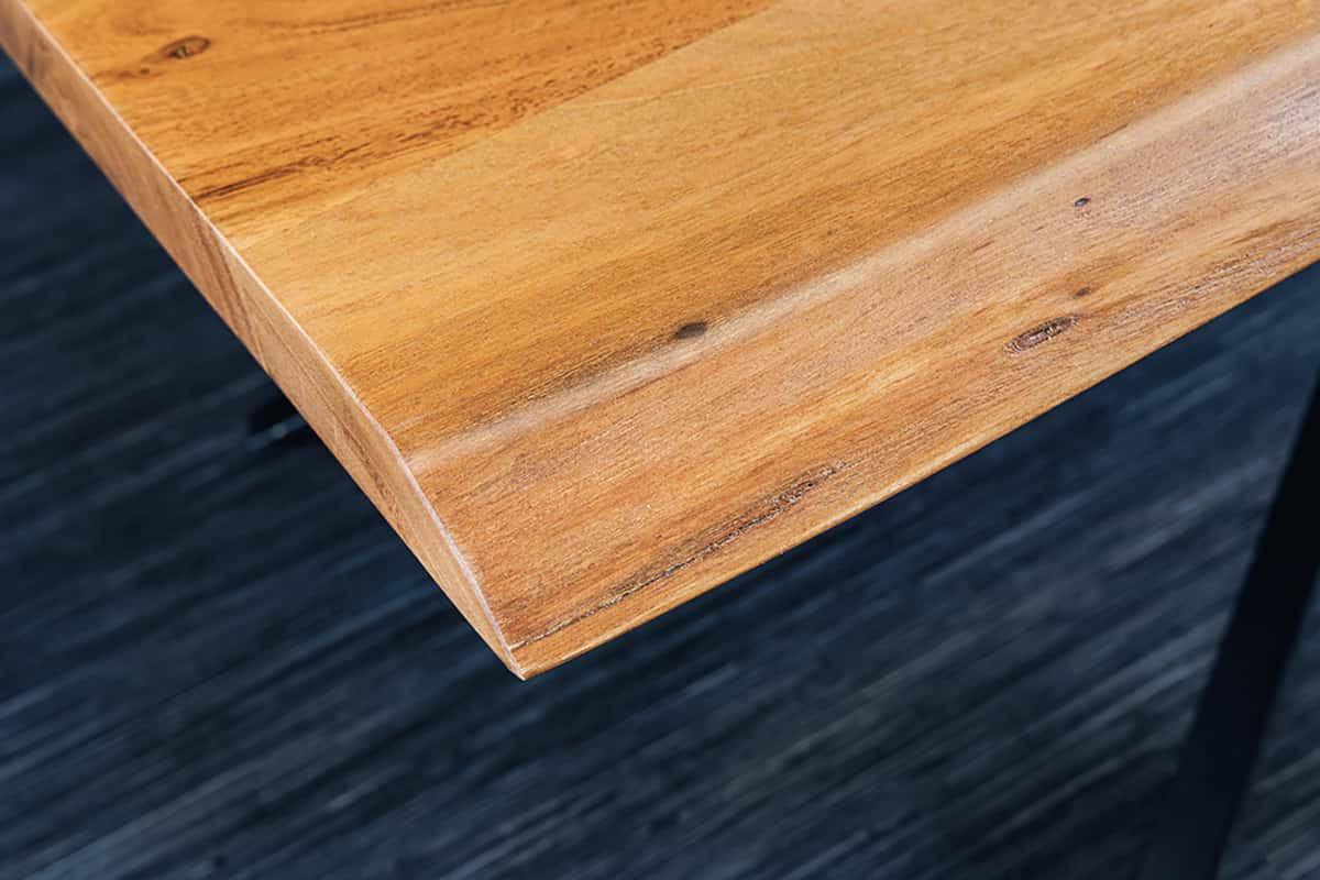 COUCHTISCH MAMMUT Akazie rechteckig Braun|Natur 110cm - Goldfarben/Braun, Holz/Metall (61/110/42cm) - riess-ambiente