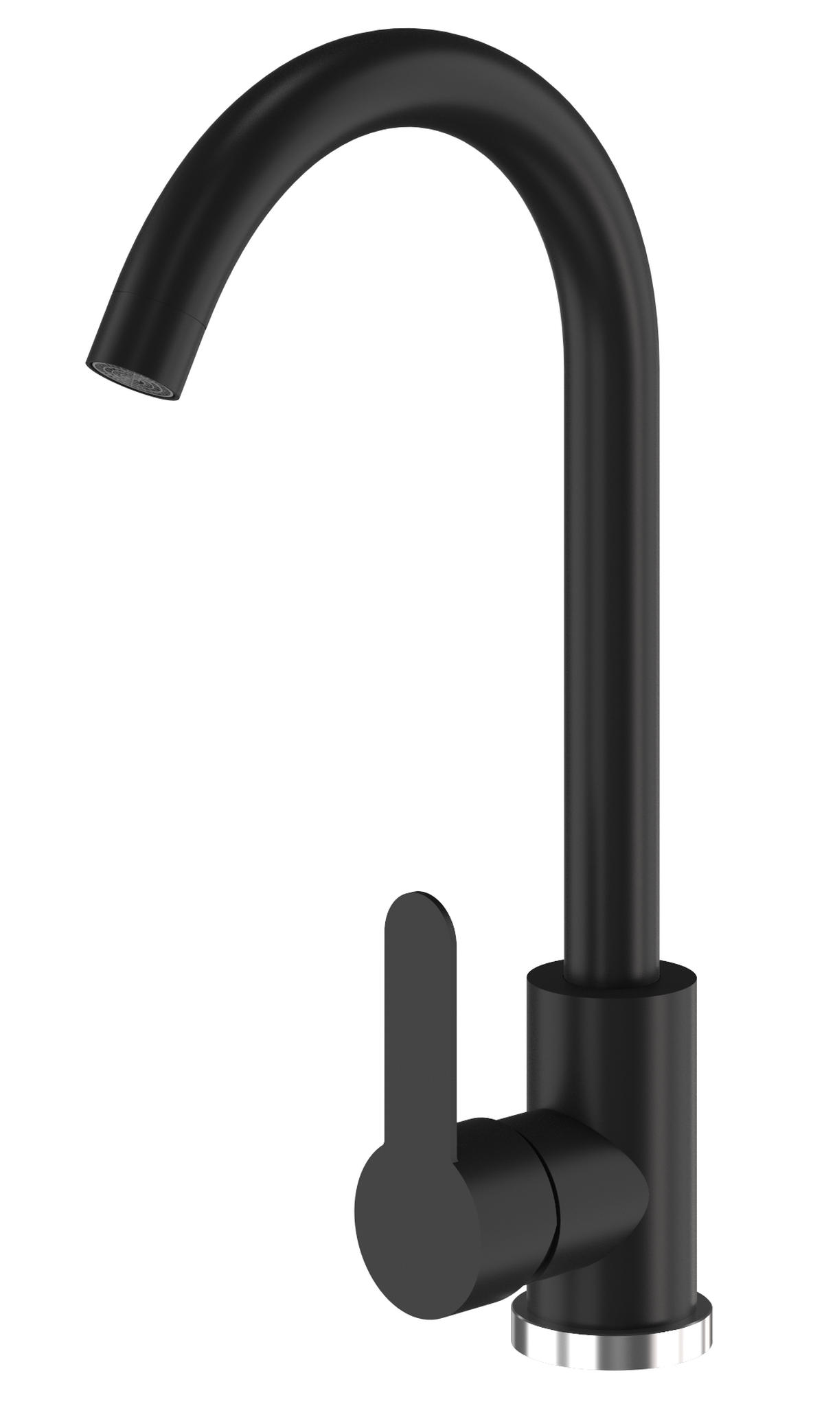 GRANITSPÜLE Teor mit Batterie Siphon - Schwarz, Kunststoff/Stein (42/17/46cm) - Granitan