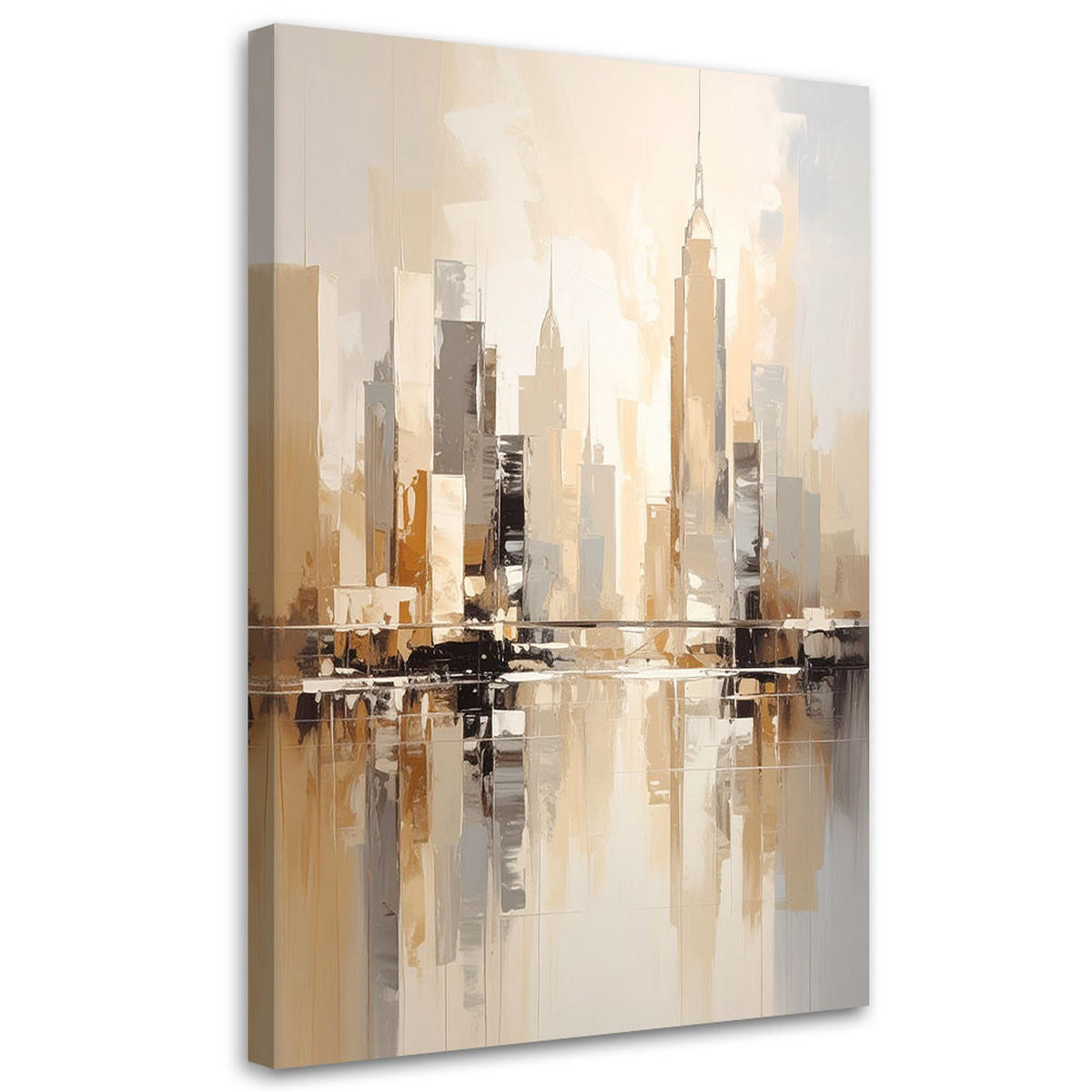 LEINWANDBILD Städte & Architektur 60x90cm - Beige, Textil (60/90cm) - Feeby